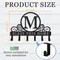 Metal Letter M Key Holder for Wall, Decorative Metal Key Holder Wall Mount, Key Hooks Coat Rack Monogram Wall Decor, Perfect for Bathroom, Living Room, Kitchen, Anniversary Housewarming Gift